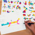 ARTshapes 840 pc Creative Paper Shapes Pack with 70+ Idea Guide - US Made Card Stock - Punch Out Funky DIY Craft Supplies for Whimsical Art Design...