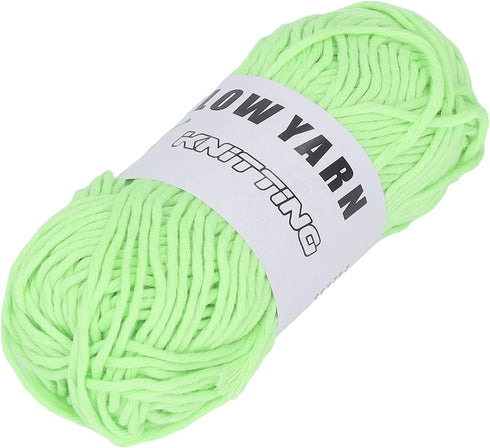 164ft Luminous Chunky Yarn, Glow in The Dark Yarn DIY Weave Glow Yarn Polyester Luminous Knitted Yarn Hand Knitted Luminous Yarn Novel Functional ...