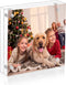 NIUBEE 4x4 Picture Frame, Acrylic Photo Frame 20% Thicker Block, Clear Frameless Acrylic Frames Double Sided?Magnetic frames for Desktop...