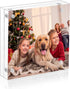 NIUBEE 4x4 Picture Frame, Acrylic Photo Frame 20% Thicker Block, Clear Frameless Acrylic Frames Double Sided?Magnetic frames for Desktop...