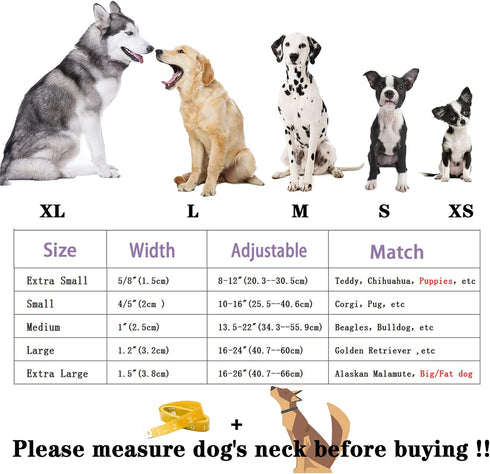 Unique Style Paws Dog Collar with Bowtie, Cute Flamingo Dog Collars Adjustable Puppy Collar for Small,Medium,Large Dogs...