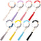 Misdary 8 Pcs Key Ring Bracelet with PU Leather Tassel Wood Bead Key Ring Cute Keychain Wristlet Elastic Beaded Bangle Chains Portable Car Keyring...