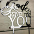 God Gave Me You Wedding Cake Topper for Wedding/Engagement/Marriage Party Decorations (Mirror Silvery Acrylic)...