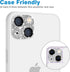 for iPhone 13 & iPhone 13 Mini Camera Lens Protector, Bling 3D Rhinestone Sparkle Diamond 9H Tempered Glass Camera Cover Anti Scratch Shockproof M...