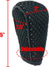 Automatic Transmission Shift Knob Cover Mesh Fabric Thickened Hook and Loop Tapes Type Protective Cover (Black)...