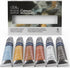 Winsor & Newton Cotman Watercolor Paint Set, 6 Metallic Colors, 8ml (0.27-oz) Tubes...