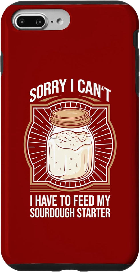 iPhone 7 Plus/8 Plus Funny Sourdough Starter Sourdough Bread Baker Case...