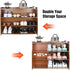 YIHATA Shoe Slots Organizer, Adjustable Shoe Stacker Storage Space Saver, Double Deck Shoe Rack Holder for Closet Organization, Thickening Quality...