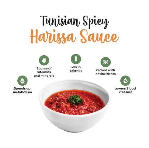 Tunisian Spicy Harissa Sauce - Smoky, Spicy Hot Chili Pepper Paste from Kartago - 7.05 Oz (Pack of 2)...