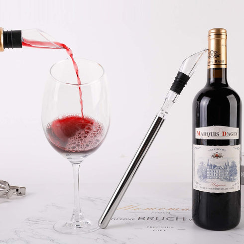 Beer Chiller Sticks Wine Chilling Rod for Bottles Set Stainless Steel Beverage Cooler...