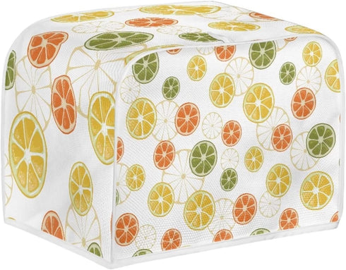 FOR U DESIGNS Toaster Oven Cover Lemon Pattern Toaster Dust Cover 2 Slice Kitchen Small Appliance Covers Durable Washable Bread Maker Cover...