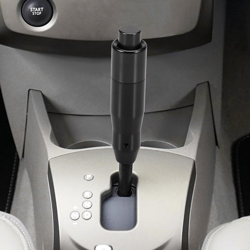 X AUTOHAUX Black Shifter Knob Automatic Gear Shift Knob with Push Buttons Universal Aluminum Alloy Lever Long Handle Stick with Adapter Set for Mo...