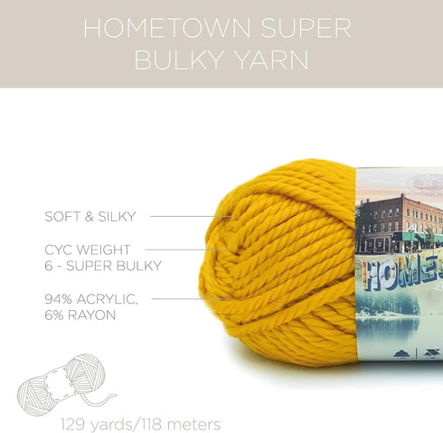 (1 Skein) Lion Brand Yarn 133-101 Hometown Bonus Bundle Yarn, Providence Pink......
