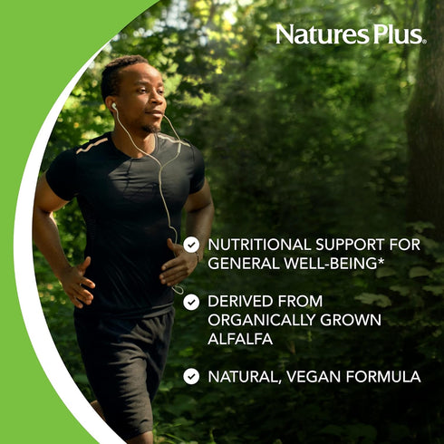 Natures Plus Chlorophyll Complex - 90 Capsules - 600 mg of Organic Alfalfa - Superfood Supplement & Antioxidant - Immune System Support, Boost Ene...