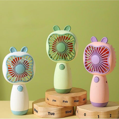 JIAN HAO Portable Handheld Fan with USB Charging, Pink, Small Electric Fan for Home Office Use (White)...