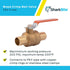 SharkBite 1 Inch Crimp Ball Valve, Brass Plumbing Fitting, PEX Pipe, PE-RT, 22463LFA...