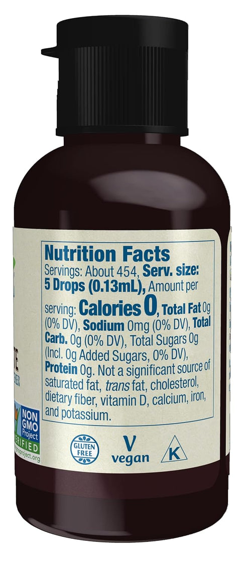 NOW Foods, Better Stevia Liquid, Dark Chocolate, Zero-Calorie Liquid Sweetener, Low Glycemic Impact, Certified Non-GMO, 2-Ounce...