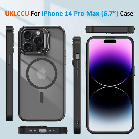 for iPhone 14 Pro Max Case, with Kickstand, Magnetic Phone Case Compatible with MagSafe, Military-Grade Heavy Duty Protection Phone Case for iPhon...