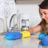 Uiifan 50 Pcs Plastic Dish Scrubbers for Dishes Nylon Dish Scrubber Plastic Pot Round Scrubber Scouring Pad Mesh Scouring Dish Pads Non Scratch Sc...
