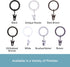 Kenney 5/8 In. To 3/4 In. Clip Curtain Ring, Brown (14-Pack) - 1 Each...