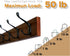 Wall Mount Coat Rack Coat Hooks, Wall hat Hanger,Walnut,2 Pack...