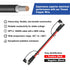 SAE Extension Cable 10 AWG-3FT SAE to SAE Quick Disconnect Wire Battery Charger Extension Cord Heavy Duty for Solar Panel Trolling Motor Automotiv...