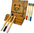 Kids Bamboo Toothbrushes (6 Pack) BPA Free Soft Bristles Eco-Friendly, Natural Toothbrush Set Biodegradable...