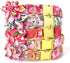 Beirui Cute Girl Dog Collars for Small Medium Large Dogs, Multiple Floral Patterns Female Pet Dog Collars with Flower for Wedding Holiday(M:Neck 1...