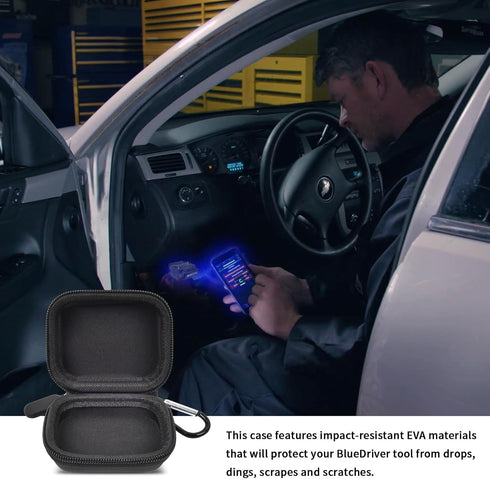 Car and Auto Mini Carry Case Compatible with BlueDriver Bluetooth Pro OBDII OBD2 Scan Tool Monitor for iPhone & Android (Inner Black) -Bag Only......