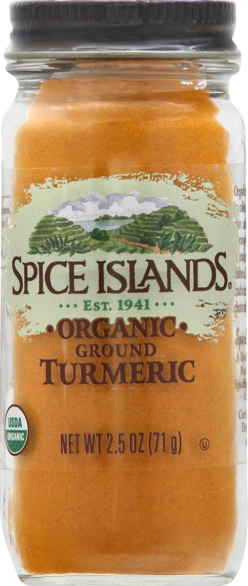 Spice Islands Organic Turmeric, 2.5 Ounce...