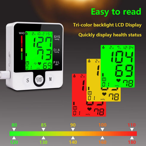 Wrist Blood Pressure Monitor, Talking Digital Automatic Blood Pressure Machine, Rechargeable Blood Pressure Cuff for Home Use, Adjustable Bp Cuff,...