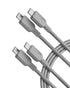 Anker 240W USB C to USB C Cable (2Pack,6ft), USB C Charger Cable Fast Charge for iPhone 15, MacBook Pro 2020, iPad Pro 2020, iPad Air 4, Samsung G...