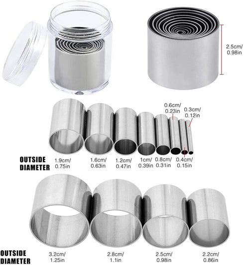 Allazone 33 PCS Acrylic Clay Cutter Set, Round Polymer Clay Cutters, Acrylic Clay Roller with Acrylic Sheet Backing Board, Plastic Scraper Clay DI...