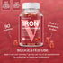 Iron Gummies Supplements for Women & Kids - Multivitamin with Iron for Blood Builder, Great Tasting Iron Gummy Vitamins with Vitamin C for Max Abs...