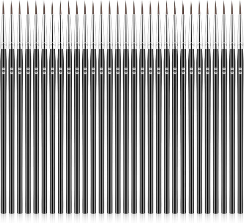 30 Pcs Miniature Paint Brushes, Tiny Detail Paint Brushes Fine Tips Mini Artist Paintbrush Precision Liner Brush for Miniature Models Watercolor A...