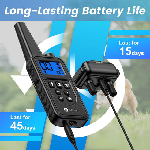 Dog Training Collar with 7 Training Modes, 2600Ft Remote Electronic Dog Shock Collar, Electric Shock Collar for Small Medium Large Dogs (Green)...