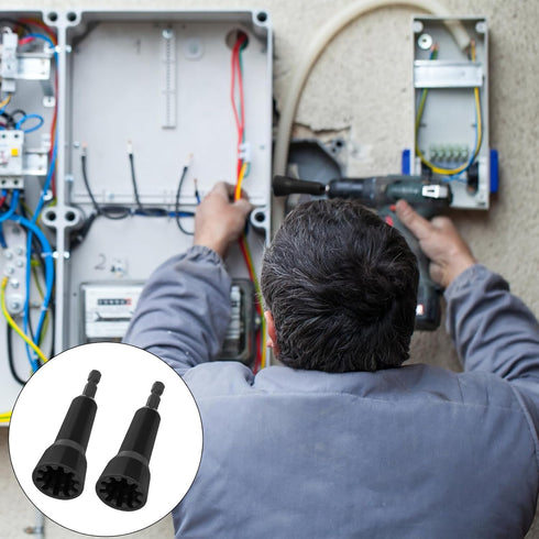 2pcs Wire Twisting Tool, Twisters for Wire Nut with 1/4" Chuck Wire Fast Hand Tool, Wire And Cable Spinner for Drill & Wire Connector Electricians...