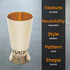 Majestic Giftware Kiddush Cup with Saucer | (KC-CA480N) 6-Inch Premium Quality Nickel Plated Wine Goblet | Perfect for Shabbat, Passover, and Holi...