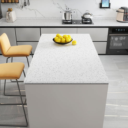 LONGYONG Contact Paper Peel and Stick Countertops Removable Wallpaper Adhesive Granite Contact Paper Kitchen Countertop Peel and Stick Wallpaper f...