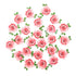 Not 3D 24Pcs Edible Cupcake Topper Pink Rose By Rice Paper Cake Decoration Party Decoration...