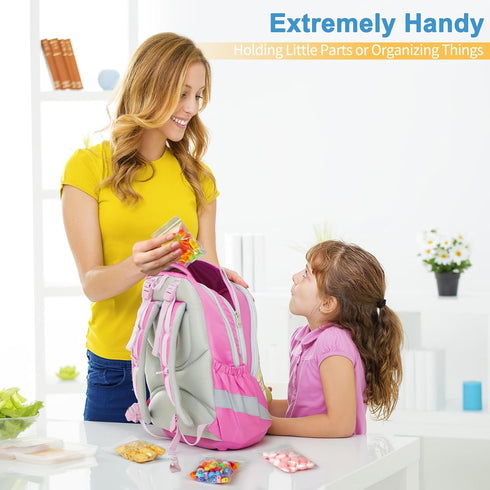 Premium 2 X 3 in (100 Count) Small Poly Zipper Bags, 2Mil Small Baggies Clear, Easy Zip Open & Close, Small Jewelry Bags Strong Locking Seal, Food...