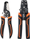 Wire Stripper Crimper Pliers Set for AWG 10-22, 2 PCs Wire Stripping Crimping Tool, Wire Strippers with Wire Cutter for Stripping Solid Wires, Cri...