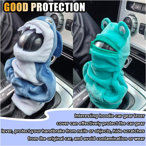 Mini Animal Gear Stick Car Shifter Hoodie, Gear Shift Cover Funny Gearshift Sweater, Gear Shift Knob Hoodie Protector, Cute Gadgets Car Interior A...
