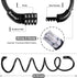 Bike Lock Cable, Bike Accessories Bicycle Lock, Bike Locks Heavy Duty Anti Theft, Combination Cable Lock for Outdoor Equipment, Black (1 Pcs, 3Ft,...
