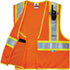Ergodyne - 21317 GloWear 8230Z ANSI Two-Tone High Visibility Orange Reflective Safety Vest, 2XL/3XL...