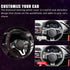 Bling Car Steering Wheel Cover, Crystal Glitter Rhinestone Wheel Protector for Vehicle, Universal Automotive Interior Decorative Accessories with ...