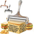 TOPULORS Wire Cheese Slicer Stainless Steel Handheld Cheese Cutter for Mozzarella, Cheddar, Gruyere - with 1 Extra Wire - Adjustable Thickness Che...