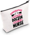 CMNIM Sonographer Makeup Bag Radiologist Gifts Sonographer Accessories for Work Pouch Bag for Ultrasound Technician Gifts (Sonographer Brain Makeu...