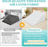 Wedge Pillow Case Cover 25x24x12 Bed Wedge Pillowcase Triangle Incline Wedge Pillow Covers for Sleeping Waterproof Pillow Cases Protector with Zip...