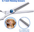 3 in 1 Dog Grooming Scissors Kit with Safety Round Tips, Professional Dog Grooming Scissors, 4CR Stainless Steel Pet Grooming Shears for Dog, Cat,...